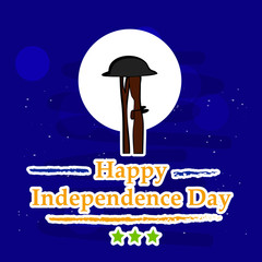 Illustration of background for Indian Independence Day