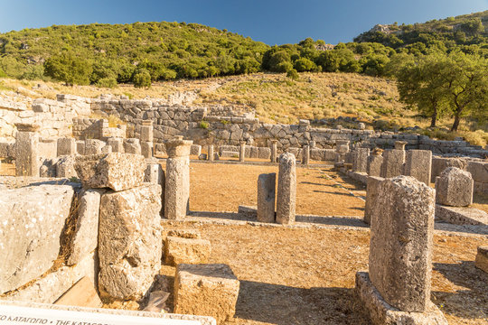 cassope ancient in the village kamarina, preveza perfecture Greece