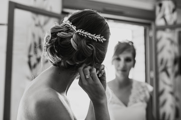 Les préparatifs de la mariée