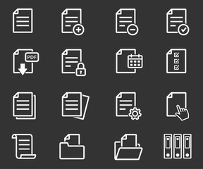 Document vector icon.