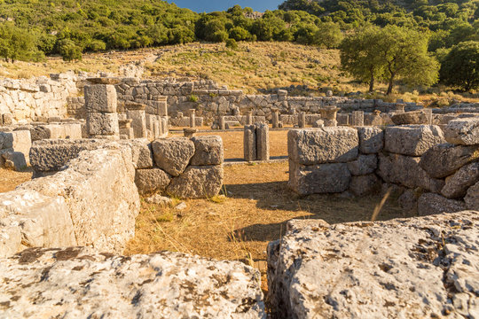 cassope ancient in the village kamarina, preveza perfecture Greece