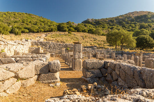 cassope ancient in the village kamarina, preveza perfecture Greece