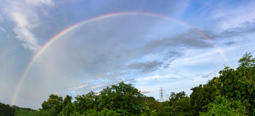 Rainbow after rain.