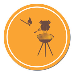 Grilled chicken icon