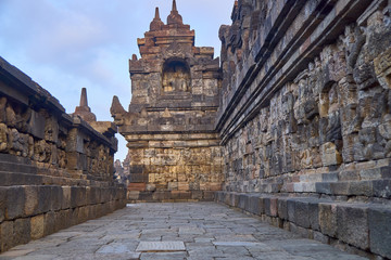 Fototapeta premium Borobudur Largest Buddhist temple in the world