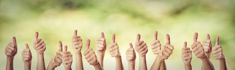 Daumen gehen noch oben