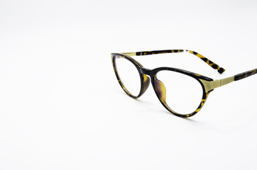 Glasses isolated on a white background.