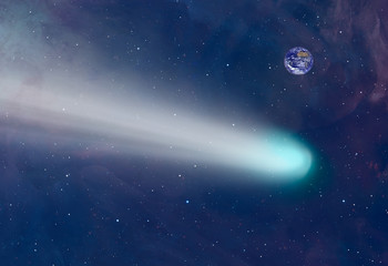 Comet on the space