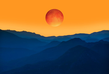 Big bloody red moon- Lunar eclipse 