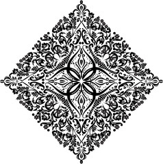 rhomb black design illustration