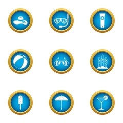 Warmth icons set. Flat set of 9 warmth vector icons for web isolated on white background