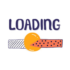 design of progress bar, loading...