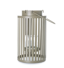 Decorative lantern on white background