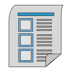 document file isolated icon