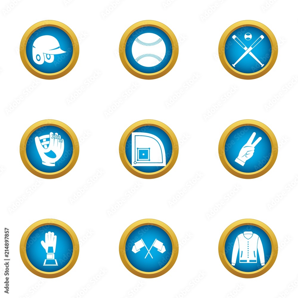 Poster boast icons set. flat set of 9 boast vector icons for web isolated on white background