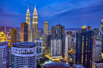 Obraz premium Kuala Lumper city skyline