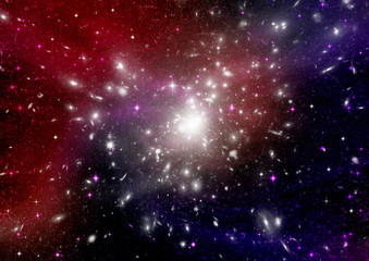 galaxy in a free space