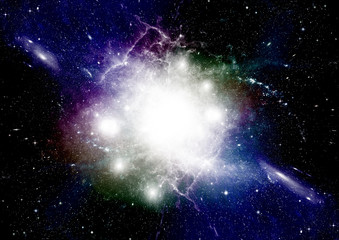 galaxy in a free space