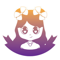Cute asian girl design