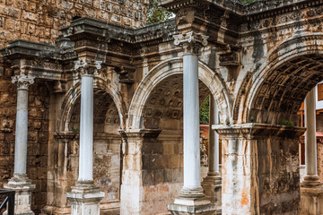 Hadrian's Gate in old city of Antalya