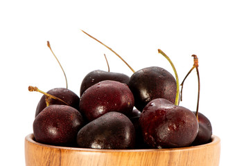 fresh cherry isolated on white background