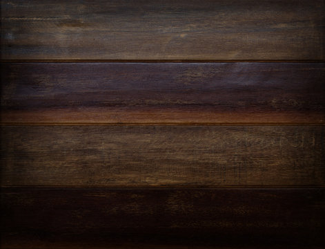 Old wood wall in the dark