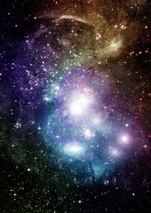 galaxy in a free space