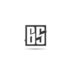 Initial Letter BS Logo Template Design