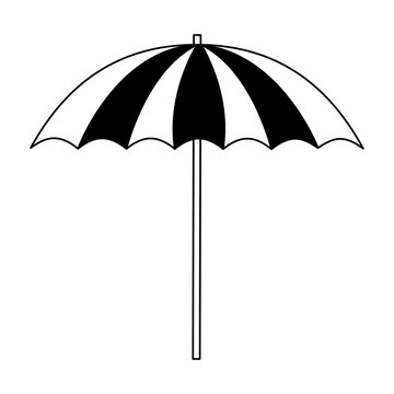 beach umbrella isolated icon vector illustration design