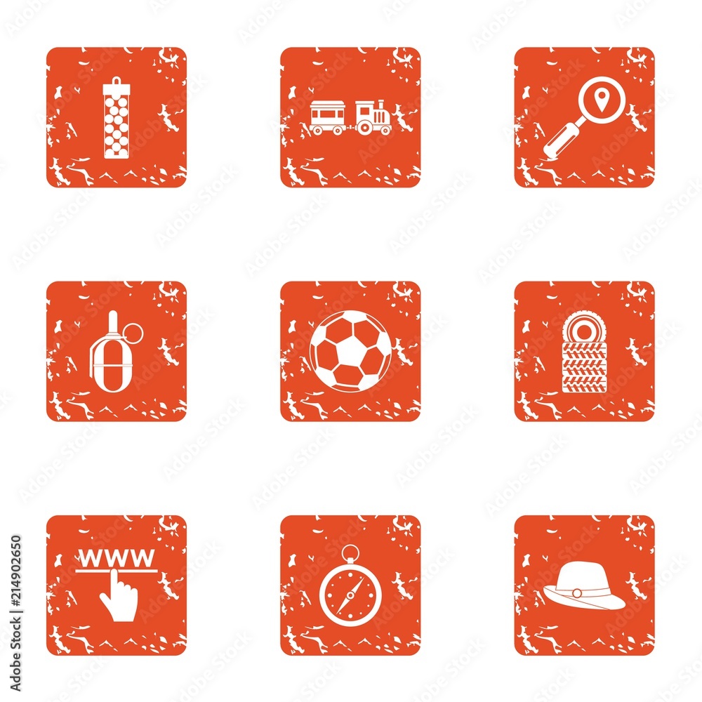 Poster mutiny icons set. grunge set of 9 mutiny vector icons for web isolated on white background