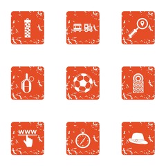 Mutiny icons set. Grunge set of 9 mutiny vector icons for web isolated on white background