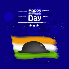 Illustration of background for Indian Independence Day