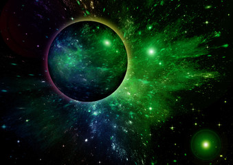 galaxy in a free space