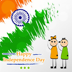 Illustration of background for Indian Independence Day