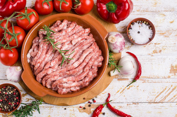 Raw minced meat