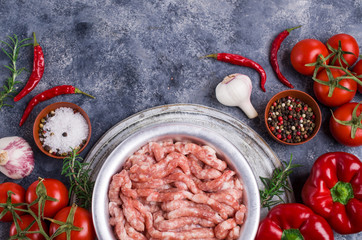 Raw minced meat