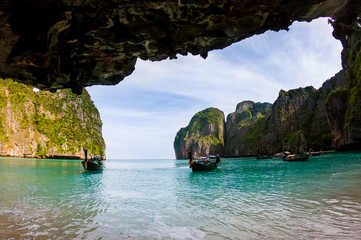 Obraz premium Maya bay Phi Phi Leh island, Krabi Thailand