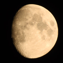The waxing gibbous moon (86% of full) on 23 July 2018. 10,8 days old.
