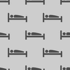man in bed icon illustration vector, can be used for web and mobile