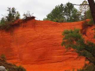 The magnificent landscape of the colorado of Rustrel, France