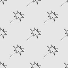 sparklers vector icon seamless pattern