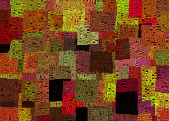Colorful Squares. Words