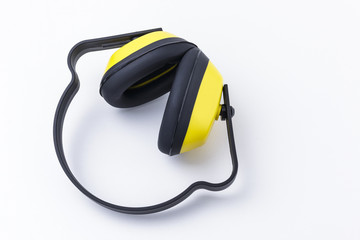 Noise Reduction Ear Muffs Isolated on White Background