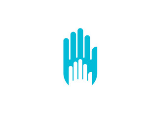 Fototapeta na wymiar Hand Care Logo Template vector