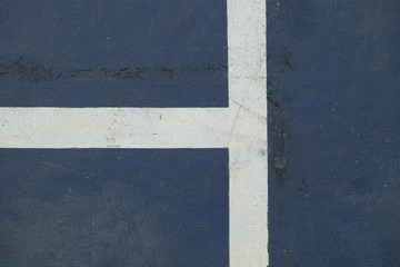 Fototapeta premium White line in the corner of tennis court