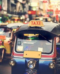 Tuk tuk in Bangkok Thailand