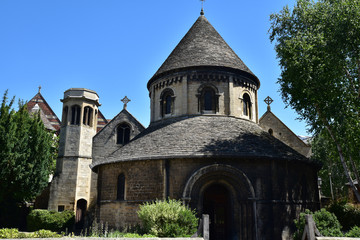 Fototapeta na wymiar Eglise du Saint-Sépulcre à Cambridge, Angleterre