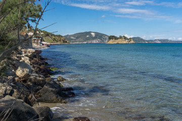 Amazing seascape of koukla beach, Zakynthos island, Greece