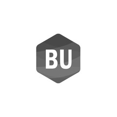 Initial Letter BU Logo Template Design