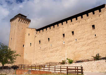 Spoleto, Italy: The "Rocca", a beautiful medieval building on the top of city.
